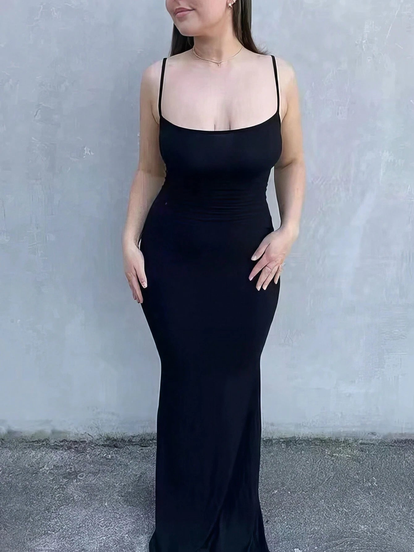 Zyxie Women'S Solid Color Mermaid Tail Cami Dress Sexy Dress